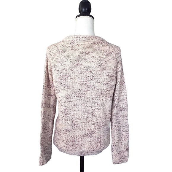 NEW NWT Lilla P Cozy Pullover Sweater Neutral Marled Beige Peach Wine - Picture 2 of 6